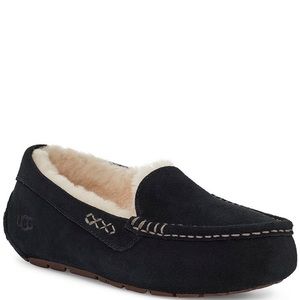 Black Ugg Ansley WaterResistant WoolLined Slipper